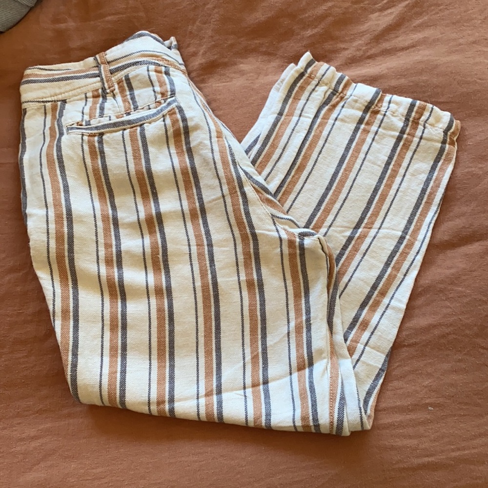 Free people LINEN crop pants